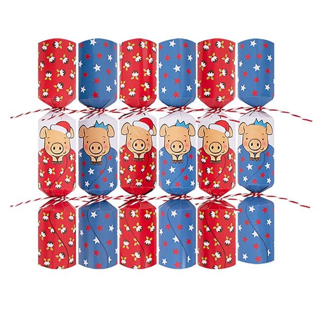 6 Pigs In Blankets Game 9" Christmas Crackers
